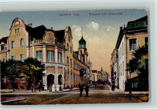 Düren Postamt und Cölnstraße