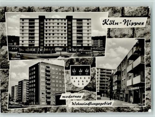 Köln Nippes 501 Hochhaus Hunsrückstraße Schiefersburger Weg 3-Bild-Aufnahme