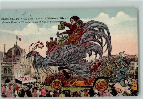 XLII Carneval de Nice 1913 - Char: Oiseau Bleu
