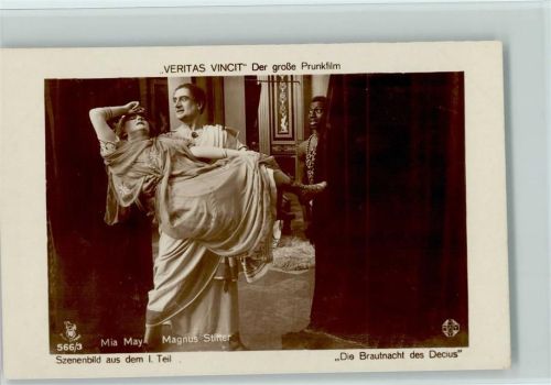 Star Sterne 566-3 Szenenbild - Mia May und Magnus Stifter "Die Brautnacht des Decius" AK
