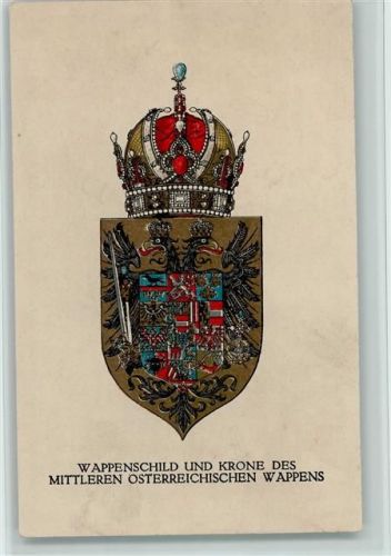 Nr. 286 Wappenschild und Krone des Mittleren Österreichischen Wappens