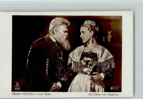 Film Sterne 509-1 Henny Porten in "Die Claudi vom Geiserhof