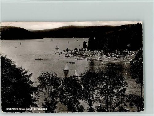 Langscheid Strandbad Segelboote Sorpesee