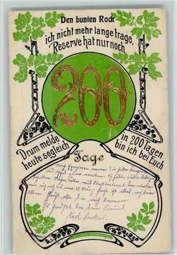 Noch 200 Tage - Art Jugendstil