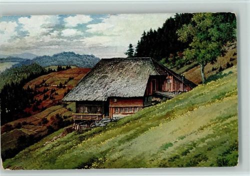 Im Hochschwarzwald, Elchlepp Nr. 1 AK Lederle Künstlerkarte
