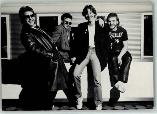 Messerschmitt Musikgruppe - Rückseite Musiktitel, keine AK Rock / Pop