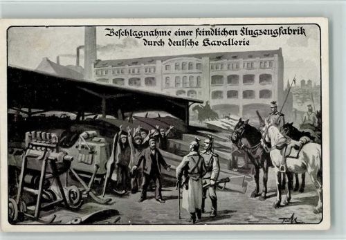 Beschlagnahme einer feindlichen Flugzeugfabrik - Luftflottenverein Luftflottenverein