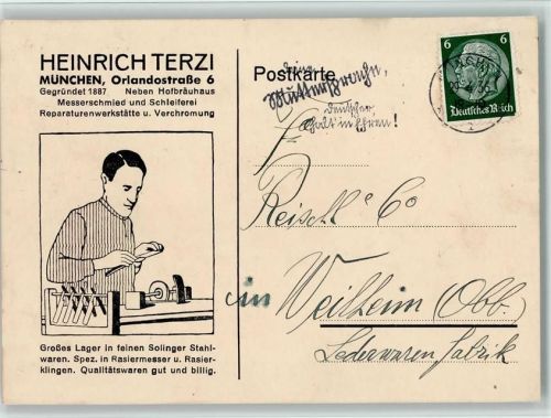 Solingen Messerschmied Schleiferei Rasiermesser Schleifer