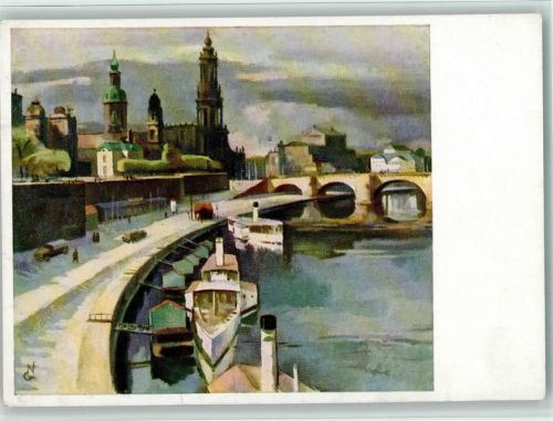 Dresden Brühlsche Terasse sign Georg Neugebauer Bild 15/III
