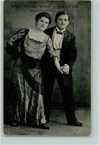 Operetten Duett, Frau Direktor Weber und Herr Klein