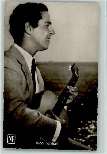 Vico Torriani mit Gitarre Foto AK Kolibri Schlagersänger