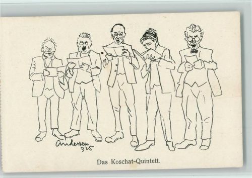 Karikatur - Das Koschat Quintett sign Andersen Musik
