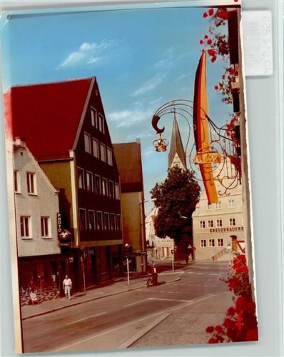 89423 W8883 Gundelfingen a d Donau FOTO KEINE AK Hauptstraße Fahne