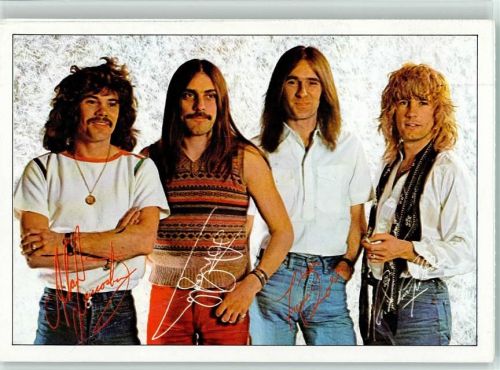 Status Quo , Musikgruppe - Autogrammkarte der B. keine AK Rock / Pop