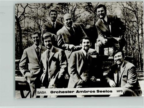 Ambros Seelos Foto - Rückseite Musiktitel, keine AK Orchester