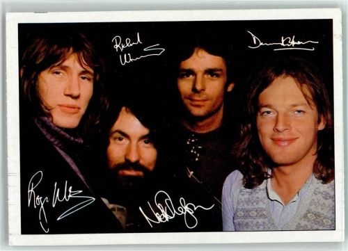 Pink Floyd Musikgruppe - Autogrammkarte der B. keine AK Musikgruppe Rock / Pop