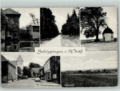 48624 W4437 Schöppingen - Brüningmühle Bergkapelle am Kriegerdenkmal