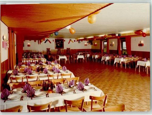 27624 W2852 Ankelohe FOTO KEINE AK Innenaufnahme Saal gedeckte tafeln