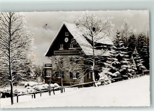 W3500 Kassel , Hess Naturfreundehaus am Steinberg Winter Naturfreunde