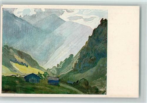 Nr. 209 von Albert Welti - Der Lichtblick in Tal - Berge