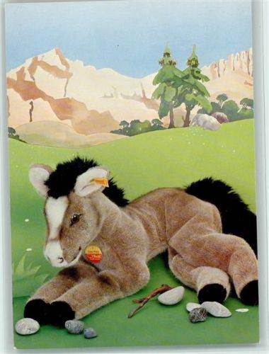 Ein Esel Postkarte Steiff