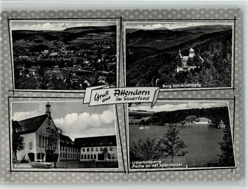 Attendorn Burg Schnellenberg Rathaus Listertalsperre Sperrmauer