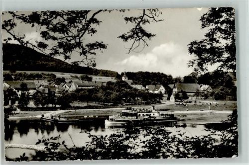 37688 W3472 Wehrden , Weser - Dampfschiff