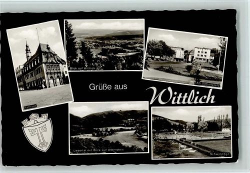 54516 W5560 Wittlich - Rathaus Schloßplatz Liesertal Unkenstein Schwimmbad