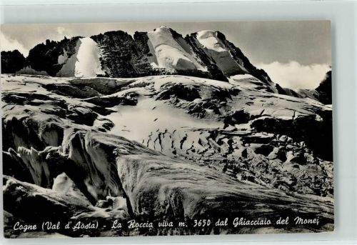 Cogne La Roccia viva dal Ghiacciaio del Monei