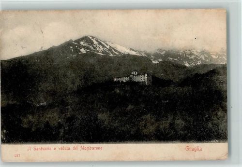 13895 Graglia - Il Santuario e veduta del Mombarone