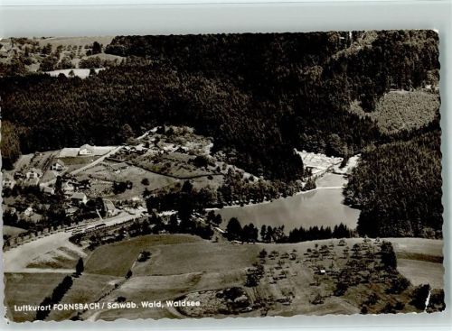 71540 W7157 Fornsbach , Württ - Luftaufnahme Waldsee Wald