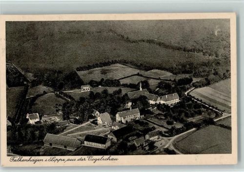 32676 W4927 Falkenhagen , Lippe - Vogelperspektive , ex Sammlung Busse