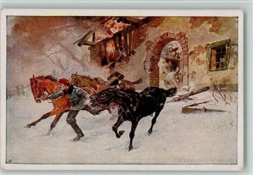 Nr. 431 Rotes Kreuz Kriegsfürsorgeamt WK I - Rettung der Pferde