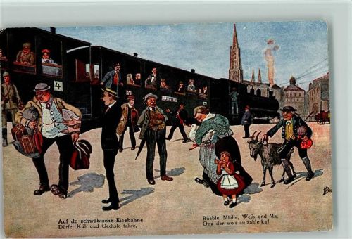 Schwäbische Eisenbahn , Serie 201 in 4 Bildern I. Serie