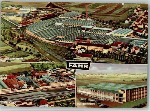 Fahr Werke Fabriken an versch. Standorten 1966 AK