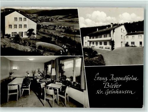 63599 W6465 Bieber , Spessart - Evangel. Jugendheim 3-Bildaufnahme