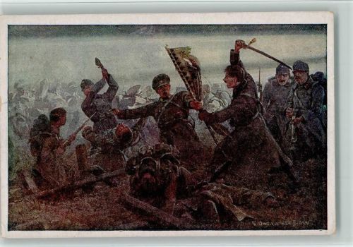 sign Jung - Rotes Kreuz Kriegsfürsorgeamt Nr. 433 - Inf. Regiment Nr. 1 rettet die Fahne 6