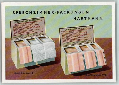 Sprechzimmer Packungen - Kosmoplast Hartmann - Pharma , Werbung