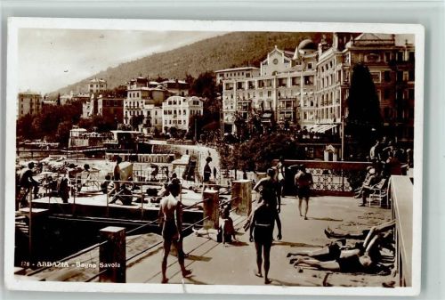 24021 Abbazia - Bagno Savoia Foto ca 1940 AK