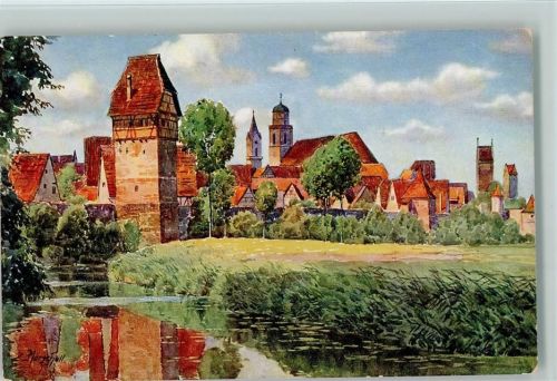 Dinkelsbühl 1963 Blick von Osten , gute Erhaltung