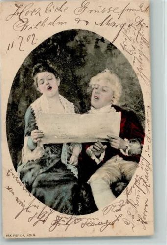 1902 Max Victor Kön Serie 926-8 - Leider singen, Notenblatt