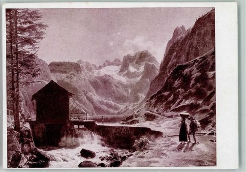 Freunde der bildenden Kunst Bild 6 Wasserfall, der Dachstein von Alt