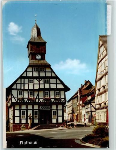 37170 W3418 Uslar FOTO KEINE AK Rathaus Fachwerkhaus