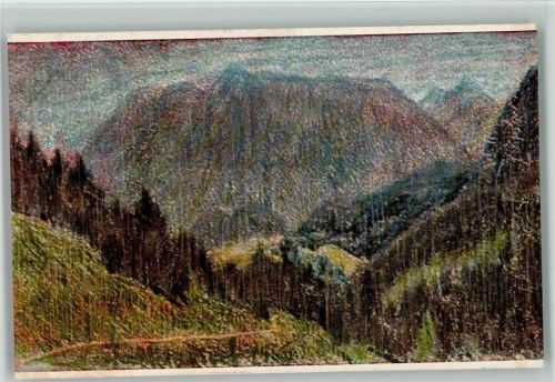 Nr. 221 - der Blick durch den Regen - Berge