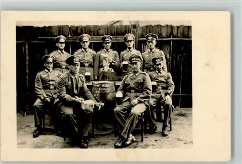 Kriegsjahr 1940 Erlangen - Gruppenfoto Offiziere Uniformen