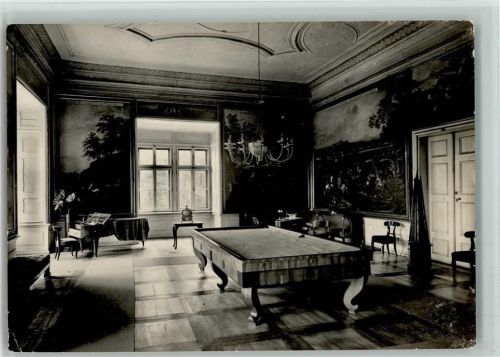 Billiardtisch im Schloß Foto AK CSSR Billard