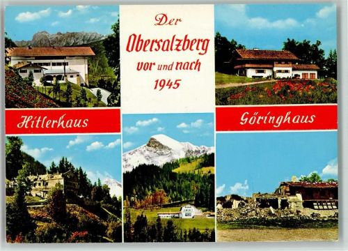 Hitlerhaus Göringhaus vor und nach 1945 AK WK II