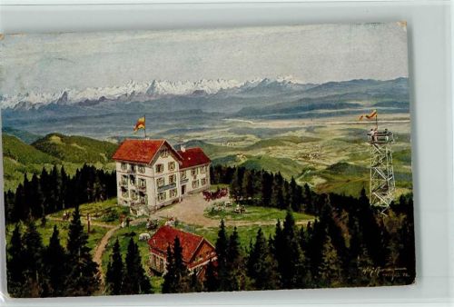 Badenweiler Hotel Hochblauen bei Badenweiler 1918 AK