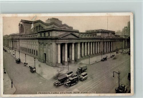 Pennsylvania Railroad Station - USA ca 1930 AK Bahnhof