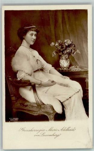 Kosel 1909 - Grossherzogin Marie Adelheid von Luxemburg